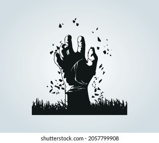 abstract horror monster drawing for halloween day