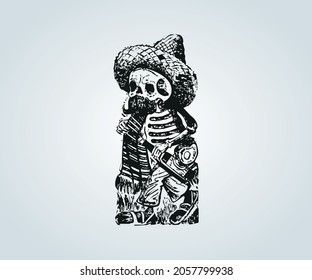 abstract horror monster drawing for halloween day