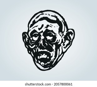 abstract horror monster drawing for halloween day