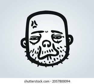 abstract horror monster drawing for halloween day