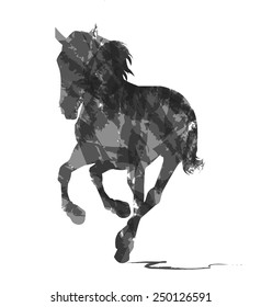 abstract horse