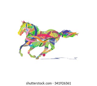 abstract horse