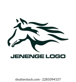 Abstract horse guard vector emblem logo design