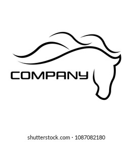 Abstract horse logo
