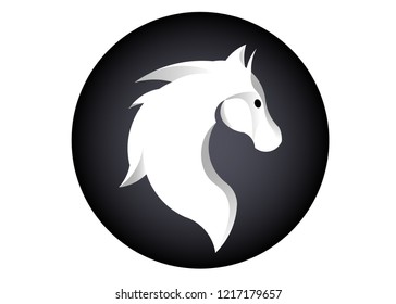 Abstract horse logo