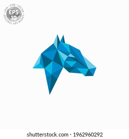 abstract horse logo concept vector