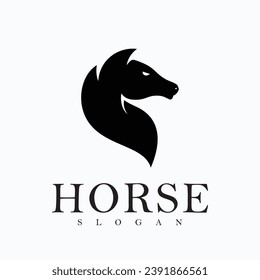 Abstract Horse Logo Symbol Design Illustration Vector