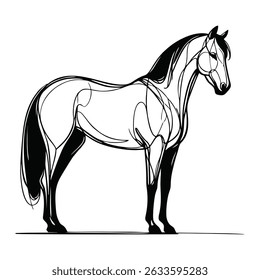 Abstract Horse Logo Vector – Creative Silhouette Emblem for Brands