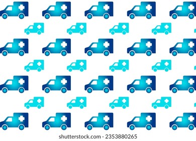 Resumen El fondo del patrón de ambulancia hospitalaria puede ser utilizado para diseños de negocios, diseños de presentaciones o cualquier diseño adecuado.