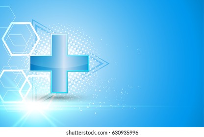 abstract hospital clinical health care concept template background