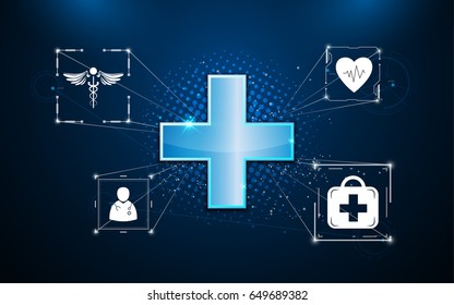 abstract hospital clinical health care concept background