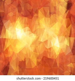 Abstract hot fire geometric background. Vector illustration.
