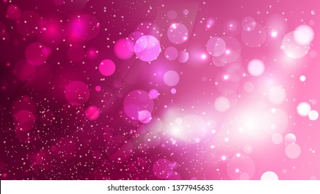 Abstract Hot Pink Blurry Lights Background