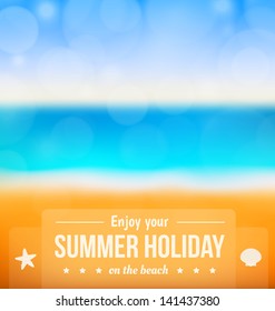 Abstract hot Summer beach design