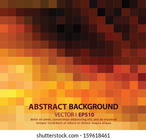 Abstract hot yellow mosaic background. Vector EPS 10 illustration.