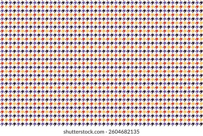 Abstract houndstooth in bold, vibrant colors