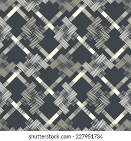 Fondo texturado con el motivo de la revisión de la galera abstracta. Patrón sin problemas. Vector.