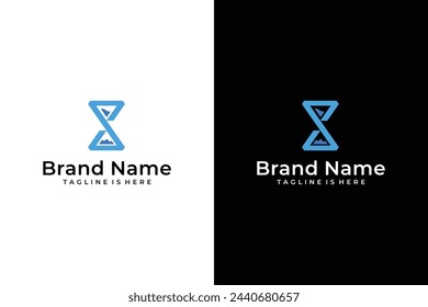 abstract hourglass vector letter S logo
