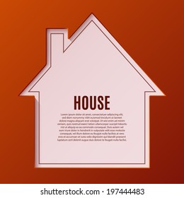 Abstract house background. Perfect for your presentations. Vector illustration