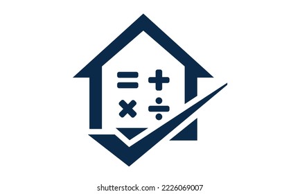 plantilla de logotipo de recuento de casa abstracto