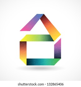 Abstract house design symbol