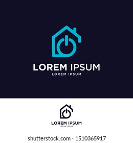 Abstract house hands logo design template. Premium real estate sign. Universal protection care home realty business vector icon. Negative space idea logotype