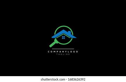 An abstract house logo design