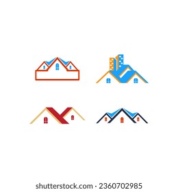 Abstract house logo design concepts