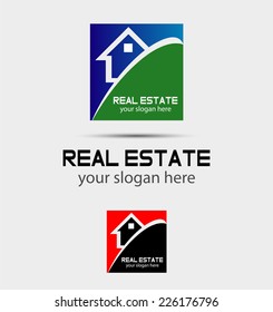 Abstract house logo, design elements for your logo