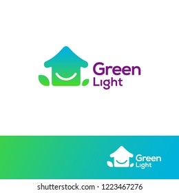 Abstract house logo design template. Colorful sign. Universal vector icon