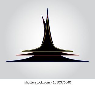 Abstract house logo design template
