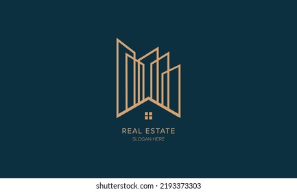 Plantilla de diseño del logotipo de la casa abstracta. Icono de vector universal