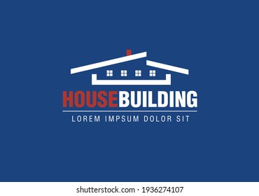 abstract house logo design vector illustration