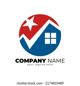 abstract house logo design vector illustration Can be used for realty estate, apartment, residential property or hotel logo template, home business design template