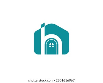 Diseño del logotipo de la casa abstracta plantilla Vector.