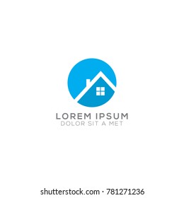 Abstract House Logo Design Vector Template, Modern Illustration