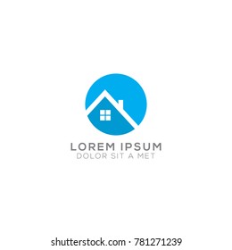Abstract House Logo Design Vector Template, Modern Illustration