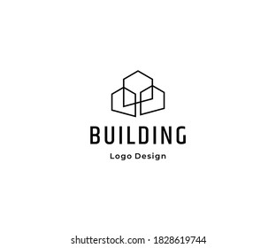 Abstract house logo icon design template vector