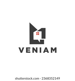 Abstract house logo icon design template vector