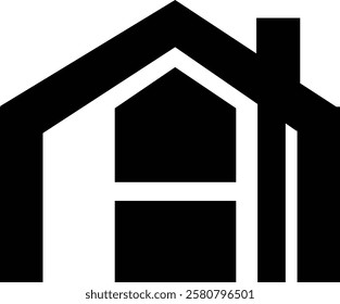 Abstract house logo icon design, Home logo icon design, Building or Landmark Logo Icon 