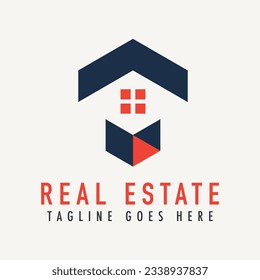 Abstract House Logo. House Shape Isolated Illustration