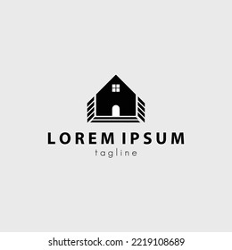 diseño de ilustración vectorial del logotipo de casa abstracta