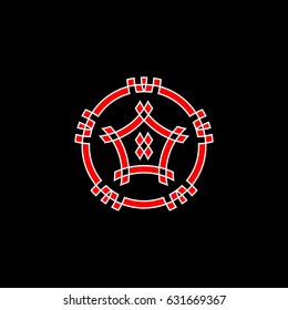 Abstract house vector logo.