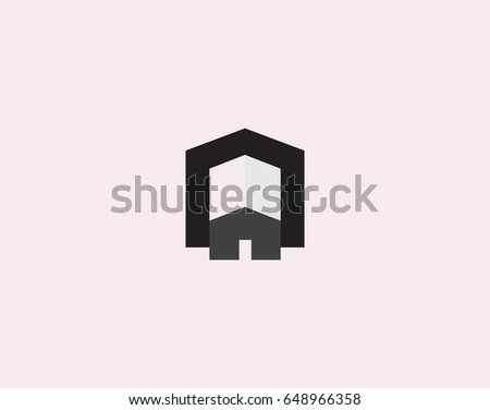 Abstract House vector logo