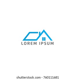 Abstract House/Building Logo Design Vector Template