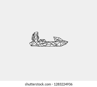 abstract hovercraft logo 