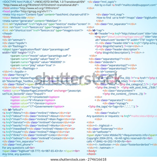 html vector code