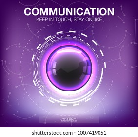 abstract HUD background. Set of elements that can be used for Motion Design the space, the scientific and the fantastic theme. Modern design