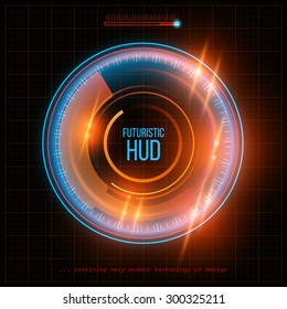 Abstract  HUD futuristic background. Vector illustration EPS 10