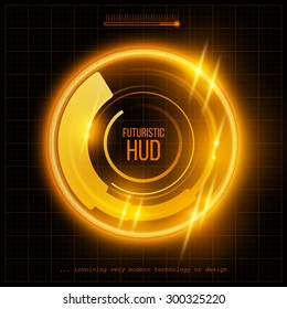 Abstract  HUD futuristic background. Vector illustration EPS 10
